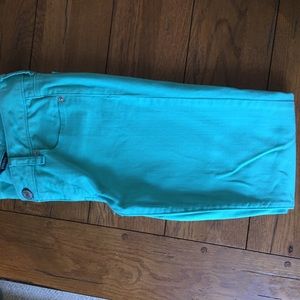 Teal American Eagle skinny jeans
